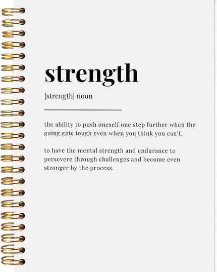 Strength Inspirational Notebook Journal, Inspirational Motivational Gifts for Women Men, Inspirational Spiral Notebook Journal 5.5x8.3