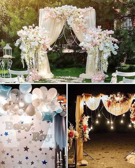 Backdrop Stand, Photo Video Studio 8.5 x10ft Adjustable Background Support System Kit with 2 Sandbag, 6 Backdrop Spring Clamp and Carry Bag for Photoshoot, Parties, Baby Shower, Birthday, Wedding