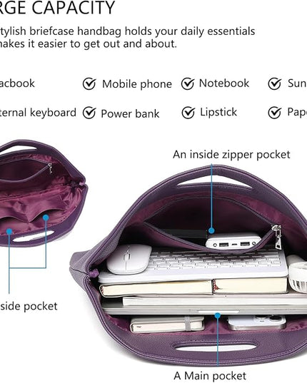 Official Document Computer Bag Stylishly Sleek with Multiple Compartments and Easy to Carry Design