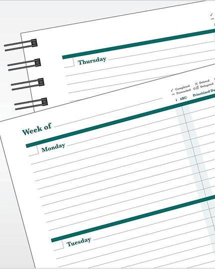 FranklinCovey - Undated Planner | Weekly - Wire-Bound Planner (7” x 8.5” X 1”)