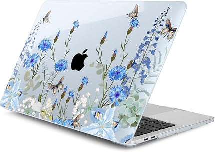 DONGKE Compatible with MacBook Pro 13 inch Case 2024 2023-2020 Release A2338 M2/M1 A2251 A2289 with Retina Display & Touch ID, Plastic Hard Shell & Keyboard Cover & Screen Film - Paradise Nature