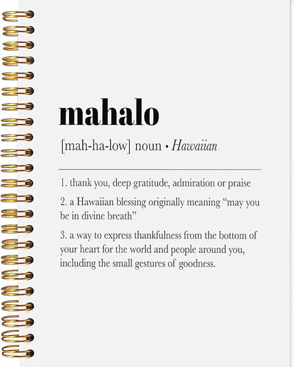 Hawaii Aloha Definition Spiral Notebook,Inspirational Journal,Inspirational Journal for Women Men Writing,Hawaii Spiral Notebook 5.5X8.3 Inch
