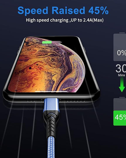 Durcord USB-C Charger, 16ft Fast Charging USB-C Cable, Compatible with iPhone 15 Pro/Plus/Max/Android - Blue