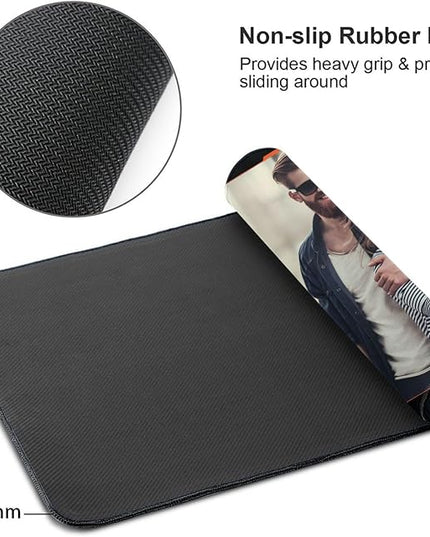 Custom Large Mouse Pad with Photo Personalized Desk Pad Add Your Picture Text Logo Mouse Mat Customized Game Mousepad for Office Computer (16x29.5in / 40 x 75cm)