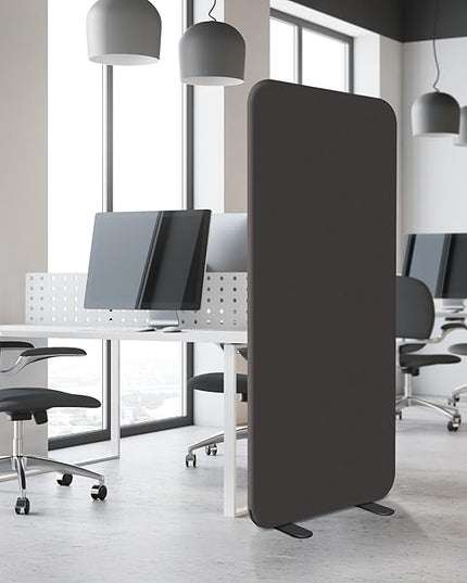 DECOLAB Room Divider Panel, Standing Privacy Partition Dividers for Office, Studio Apartment, Classroom, Home, Restaurant, Scratch Resistance, 29"x65", Iron
