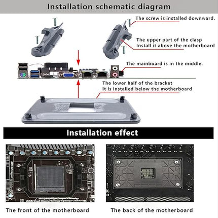 AM4 Backplane Back Durable CPU Heatsink Bracket CPU Fan Cooling Mounting Sheet Plate for AM4 AMD Socket