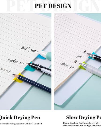 Golcellia 6 Pcs Sticky Tabs - 600 Sheets 5 - Color Notebook Index Tabs - Sticky Flags, Page Tabs - Durable Divider & Binder Tabs for Books & Bibles