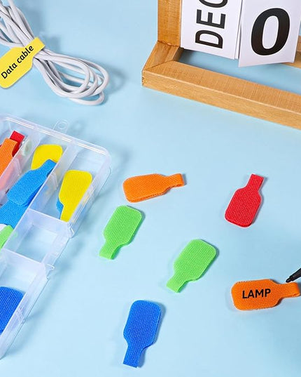 32 Pcs Cable Labels, Cord Labels for Electronics Multi Color Wire Cable Tags for Computers Cable Management and Identification