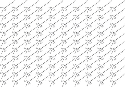 100 Pack PEG Board Pegboard Shelving Hooks 4" Length Wholesale Lot