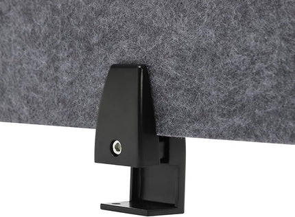 2 Pack Acoustic Desk Divider 59 x 16 Inch No Drilling Clamp-On Privacy Shields Panel Freestanding Desk Divider Desktop Sound Proof Dividers for Office Libraries School Student Desks