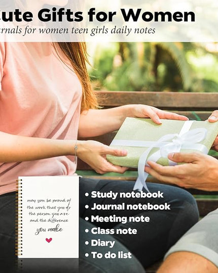 DSHFG Motivational Journal Notebook for Women Appreciation Gifts Coworkers Mentor Boss, Journaling Notebooks for Work Office Supplies Spiral Notebook Difference Maker Gift, 5.5x8.3