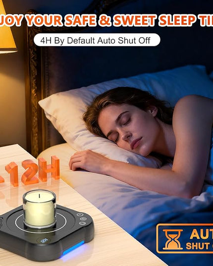 Coffee Mug Warmer & Cup Set - Desk Coffee Cup Warmer for Office/Home with 8-Temp Fast Heating (176℉ Max), Auto Shut Off, Gravity-Induction, 1-12H Timer - Ideal Gift for Coffee Lovers