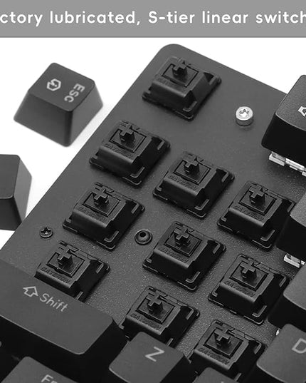 Gateron Oil King V2 Pre Lubed 5pin Linear Switches for Mechanical Keyboard (90PCS, Oil King)