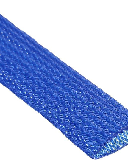 uxcell Expandable Sleeving,1 3/16-inch 10ft Cable Sleeve, Blue