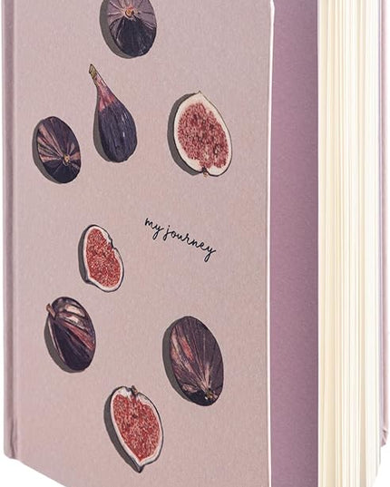 DIVERSEBEE Hardcover Lined Journal Notebook, Medium A5 (5.8 x 8.3 inches), 192 Pages, Thick Paper, Aesthetic Journals for Writing, Office School Bible Journaling Supplies (Figs)