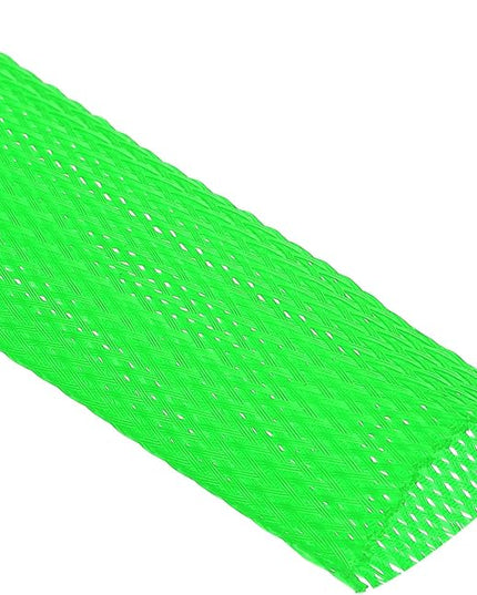 uxcell Expandable Sleeving,1 9/16-inch 10ft Cable Sleeve, Green