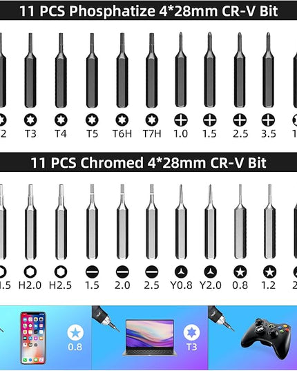 JAKEMY Precision Screwdriver Set: Building-block Screwdriver for Men, 25 in 1 Repair Tool Kit for Laptop, Computer, Macbook, iPhone, Watch, Eyeglasses