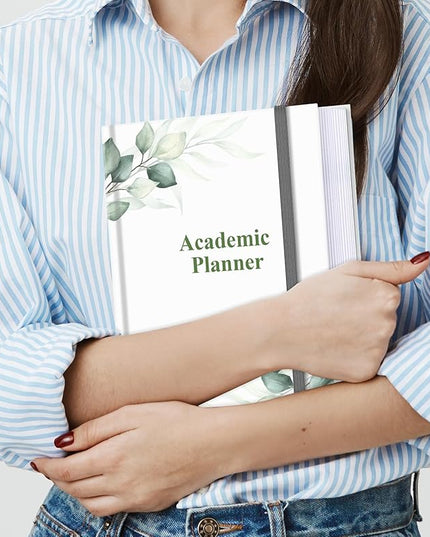 Academic Planner for 2026 or Anytime – 8.5" x 11" Undated Weekly Student Planner For Homeschool, High School, College & Nursing Students, 200 Pages, Green Leaf