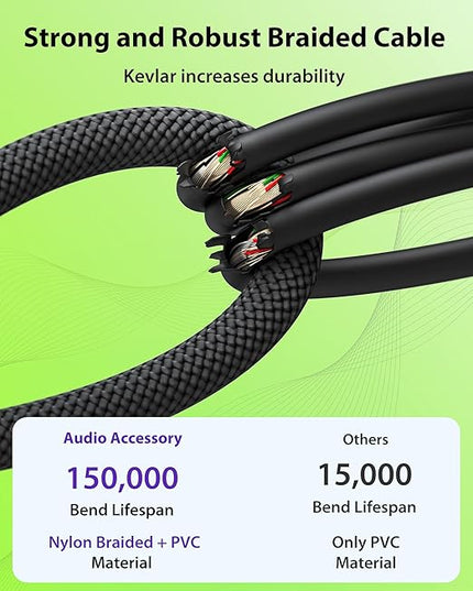 Low Profile Mic Boom Arm with XLR Cables 10ft 2 Pack