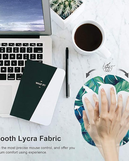 Lateefah Mouse Pad with Wrist Rest, 3-in-1 Gaming Mouse Pad, Keyboard Wrist Rest, Ergonomic Memory Foam Mousepad with Wrist Support for Computer Keyboard