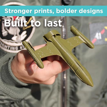 Polymaker PLA PRO Filament 1.75mm, Tough & High Rigidity Army Green 1.75mm 1kg Cardboard Spool - PolyLite PLA PRO 3D Printer Filament 1.75mm, Print with Most 3D Printers Using 3D Filament