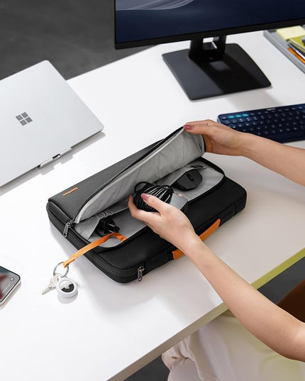 tomtoc 360 Protective Laptop Carrying Case for 15.6 Inch Lenovo, HP, ASUS, Dell, Acer Laptop Notebook Ultrabook, Water-Resistant Shockproof Carrying Case Bag with Accessory Pocket