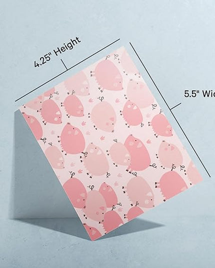 Twigs Paper - Assorted Animal Pattern Greeting Cards - Stationery Cards with Envelopes - Thank You Card - Blank Note Cards - Greeting Cards for All Occasions - Made in USA (5.5 x 4.25, Set of 12)