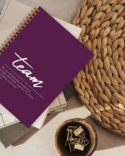 hold fizz Purple Meeting Notebook for Work, Employee Appreciation Gifts, Team Gifts for Employees, Thank You Gifts for Women Men Leader Boss Manager Mentor Coworkers Going Away Retirement, 5.5"x8.3"