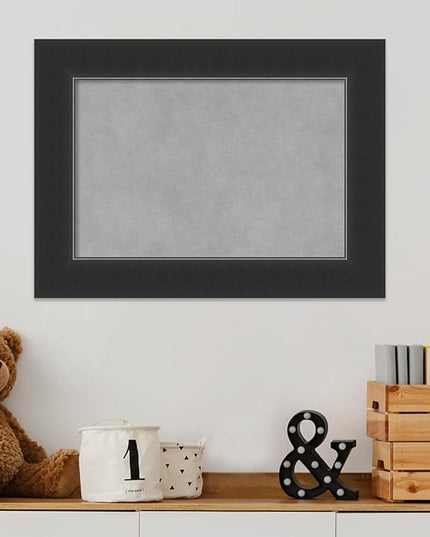 Amanti Art Black Framed Magnetic Board 17x23 Small Vision Board for use with Magnets, 100% Metal Sheet to Display Items as Office Decor or for Home Organization in mudroom, Kitchen or Kids Room