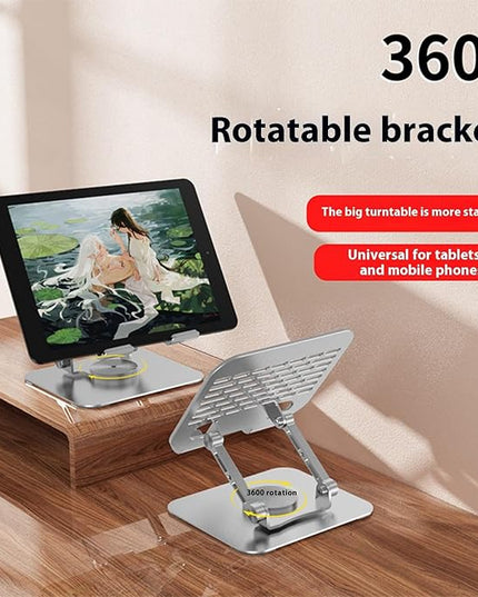 Tablet Holder Stand 360 Degree Rotatable Portable Foldable Desktop Bracket for Laptop Desktop Heat Dissipation Notebook