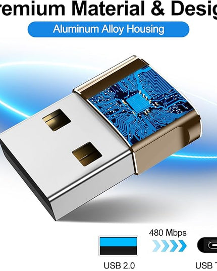 𝟒𝐏𝐚𝐜𝐤 𝐔𝐩𝐠𝐫𝐚𝐝𝐞𝐝 USB to USB C Adapter,Type-C Female to A Male Car Charger OTG Converter for Apple Watch Ultra 8 9 10,iPhone 16 15 14 13 Pro Max,Samsung S24,Nintendo Switch,AirPods,iPad,Car