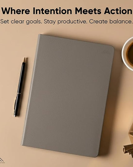 Hourly Planner & Appointment Book (8.5” x 11”) - Premium Hourly Planner with Daily Schedule & 30-Minute Time Slots for Better Time Management by PRODUCTIVITY STORE (A4, Gray)