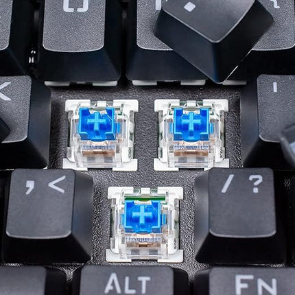 OUTEMU Switches, 3-Pin Hot Swappable - Cherry MX Equivalent DIY Replacement Pack for Mechanical Gaming Keyboards-Parent (Blue, 70 Pcs)