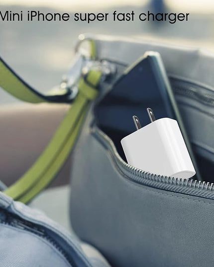 4Pack USB C Charger Block, iGENJUN 20W for Phone Fast Charger Wall Charger with PD 3.0, Compact Type C Power Adapter for Phone 17/16/15/14, Galaxy, Pixel, AirPods Pro (Arctic White)