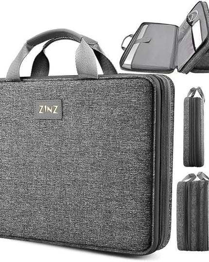 ZINZ Laptop Case 15 15.6 16 inch Sleeve, Expandable Computer Hand Bag with Multi-pockets Compatible with MacBook Pro 16 inch M4/M3/M2/M1, MacBook Air/Pro 15 inch and 15-16 inch Notebooks，MG01Y01