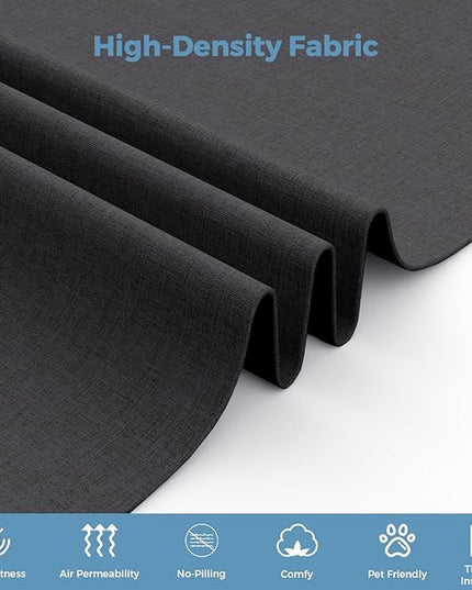 70.8" W x 63" H Freestanding Partition Room Dividers, Acoustic Panels with Wheels, 3 Soundproof Privacy Panels for Office, Reception Room, School, Hospital, Dark Grey