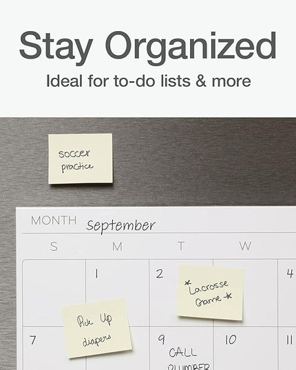 Redi-Tag Power Stick Notes, Mini Sticky Notepads, 1.5 x 2 inch, Sticky Notes for School, Office, Home and Classroom, Adhesive Reminder Pads in Yellow, 8 Pads per Pack (1016929)