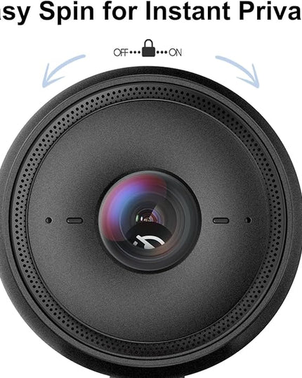 JOYUSING Flip600R 4K Webcam for PC - Ultra 4K HD Webcam with Tripod, PDAF Autofocus, Noise-Cancelling Mics, 79° FOV, Auto Light Correction, Privacy Cover, Streaming Camera for Gaming/Beauty