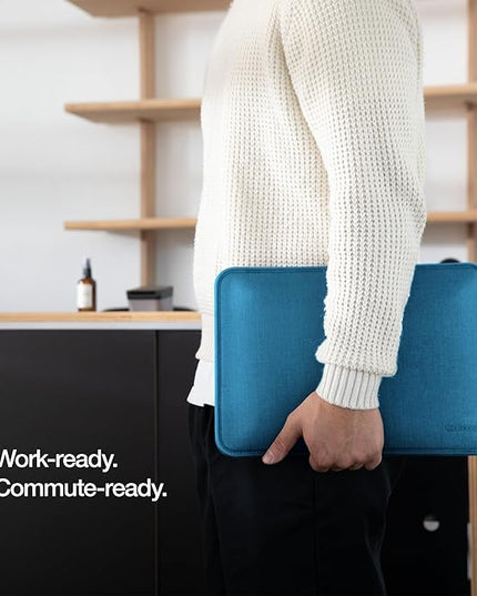 Incase ICON Sleeve with Woolenex - MacBook Air 13 inch M1, 2020, 2019, 2018 & MacBook Pro 13 inch 2019, 2018, 2017, 2016 Case - Fitted MacBook Case, Laptop Sleeve, Hard Cover, Durable (Boutique Blue)