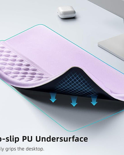 Ospelelf Keyboard Wrist Rest Pad, Comfy Ergonomic Keyboard Stand Riser Holder, Computer Wrist Support Cushion forTyping, Purple