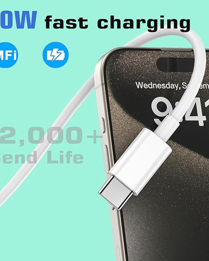 iPhone 16 Charger Fast Charging, 3Pack 20W USB C Fast Charger Plug 10ft USB C to USBC Cable Cord Compatible iPhone 16/16 Pro Max/15 Pro/15 Plus,iPad Air M2 11/13 inch,iPad Pro M4 11/13inch,iPadAir 4/5