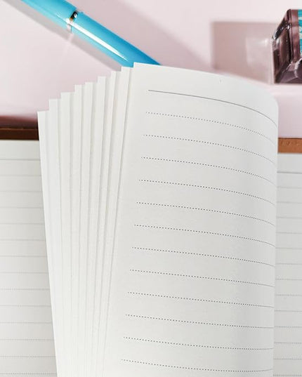 A5 Line Loose Leaf Refill Paper, 210x142mm, 135 Sheets Planner Refills, 6-Ring Binder Refill, 100GSM College Ruled Insert Papers for Notebooks, School, Office, College Notes, Journals & Note-Taking
