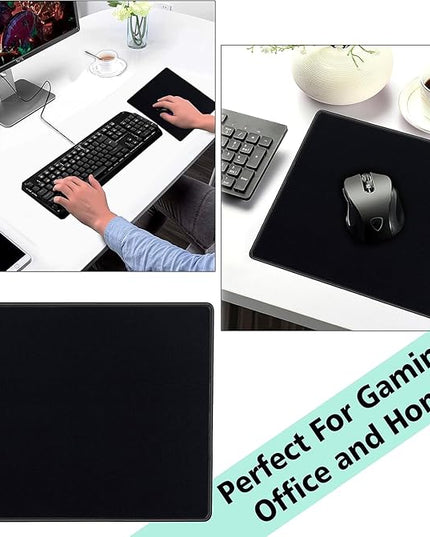 SaiTech IT 12 Pack 2mm Mouse Pad with Stitched Edges Non-Slip Rubber Base, Premium-Textured and Waterproof Mousepads Bulk, Mouse Pad for Computers, Laptop, Office & Home, 8.66 x 7.1 inch