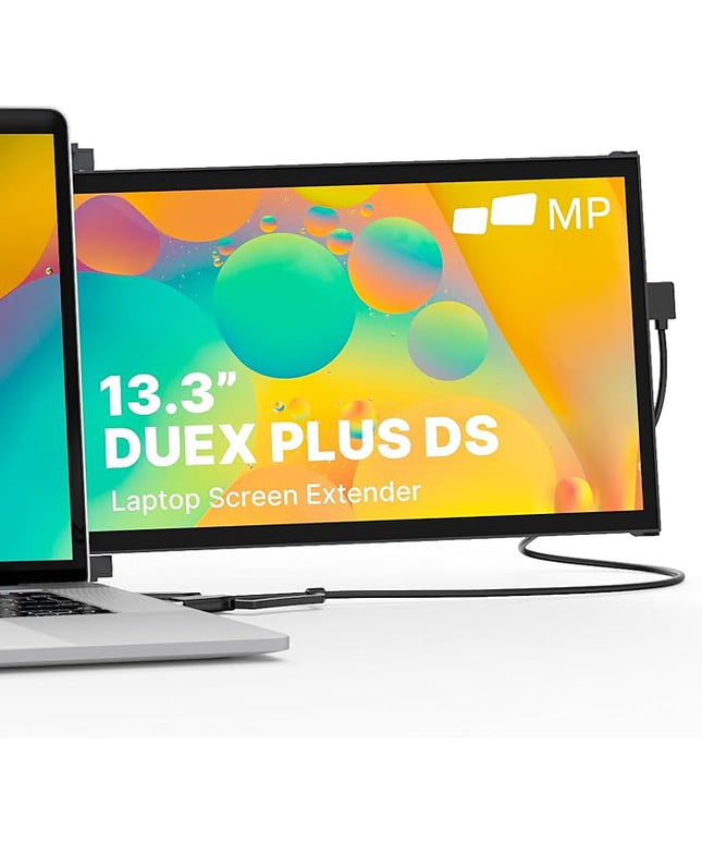 Mobile Pixels Duex Plus DS Portable Laptop Monitor, 13.3'' Laptop Screen Extender, Type-C/HDMI Plug and Play, Portable Monitor for 13'' to 14.5'' Laptop