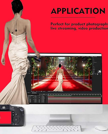 Red Photography Backdrop for Photoshoot, Photo Backdrop Curtain, Perfect Red Backdrops for Party Portrait Photoshoots Video Studio 10FTx10FT