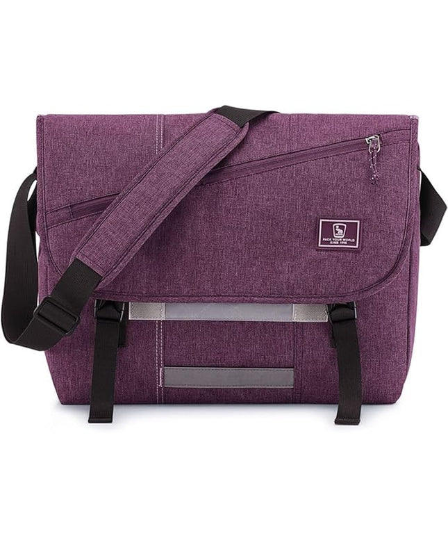 OIWAS Messenger Bag for Women, 15.6 Inch Laptop Crossbody Bags Men Casual Satchel Shoulder Bag College Travel Office Briefcase