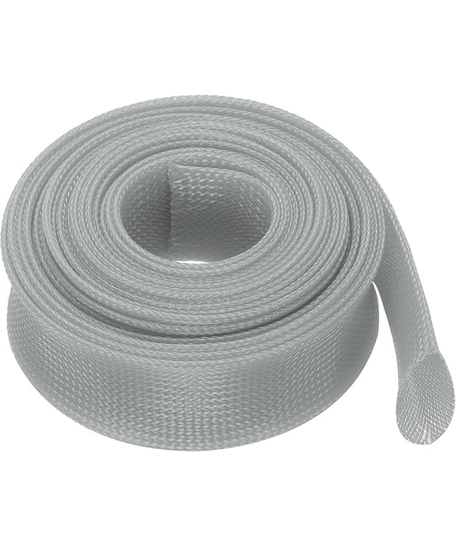 uxcell Expandable Sleeving, 2-inch 25ft Cable Sleeve, Gray