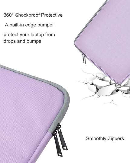 Laptop Sleeve 17 inch Laptop Bag for HP Lenovo Dell ASUS Acer Chromebook 17, HP Pavilion 17, ASUS Vivobook 17, Acer Nitro 5 17, Dell Inspiron 17, Lenovo IdeaPad 17.3 Computer Waterproof Case(Purple)