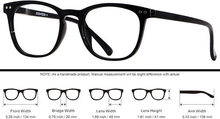 ANDWOOD Blue Light Blocking Glasses Women Men Computer Small Face Clear Bluelight Blocker Eyeglasses Frame