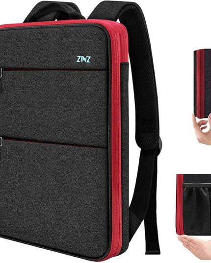 ZINZ Slim & Expandable Laptop Backpack 15 15.6 16 Inch Sleeve, Spill-Resistant Notebooks Bag Case for Most 14-16 Inch MacBooks Surface-Books Dell HP Lenovo Asus Computers,B01RD01